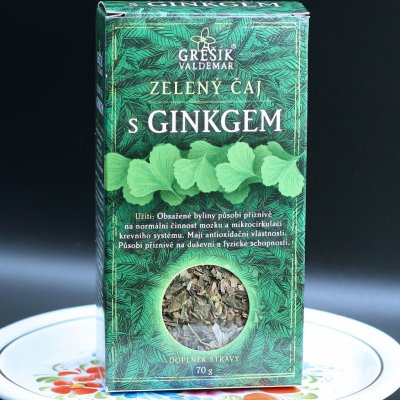 Grešík Natura Zel. čaj s ginkgem z.č. krab. 70 g – Zbozi.Blesk.cz