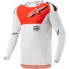 Dres na motorku Alpinestars SUPERTECH WARD 2024 bílo-oranžový