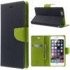 Pouzdro a kryt na mobilní telefon Apple Pouzdro Mercury Apple iPhone 6 Plus / 6S Plus Fancy Diary NAVY/LIME