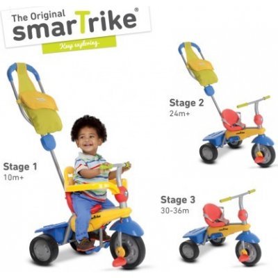 Alltoys Smart Trike Breeze GL žluto červeno modrá – Zboží Mobilmania