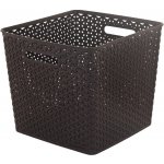 CURVER Úložný box RATTAN ,,Y" STYLE Square hnědá – Zboží Mobilmania