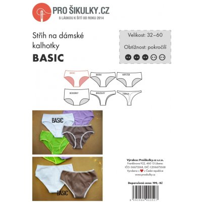 Dámské kalhotky BASIC | 32 - 60 - Česky – Zbozi.Blesk.cz