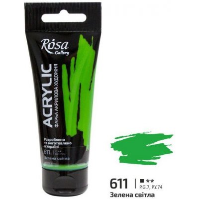 Rosa Akrylová barva 611 green light 60 ml – Zboží Dáma