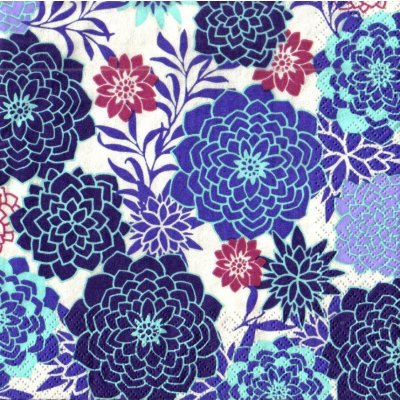 Ubrousek 33x33cm Květy – Zboží Dáma