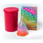 Yuuki Rainbow Menstruační kalíšek velký Soft měkčí Rainbow včetně sterilizačního kelímku – Zboží Mobilmania