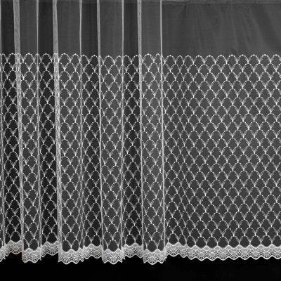 Mantis tylová záclona 534/601, vyšívané ornamenty, s bordurou, bílá, výška 120cm ( v metráži) – Hledejceny.cz