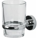 Spirella nástěnná sklenička na kartáčky ATLANTIC sklo chromovaná ocel 10_06426 – Zboží Dáma