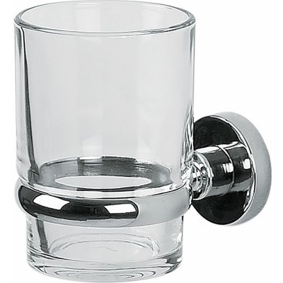 Spirella nástěnná sklenička na kartáčky ATLANTIC sklo chromovaná ocel 10_06426 – Zboží Dáma