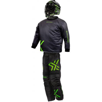 Oxdog X2 GOALIE set with helmet černá / zelená – Zboží Mobilmania