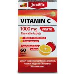 Jutavit Vitamín C 1000 mg Forte + vitamín D3 + extrakt ze šípků pomerančová příchuť 60 žvýkacích tablet – Hledejceny.cz