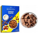 Choco Puffs KAKAOVÉ POLŠTÁŘE BEZLEPKOVÉ OŘECHOVÉ NÁPLNĚ Bezgluten 250 g – Zboží Dáma