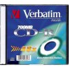 8 cm DVD médium Verbatim CD-R 700MB 52x, Extra Protection, slim, 200ks (43347)