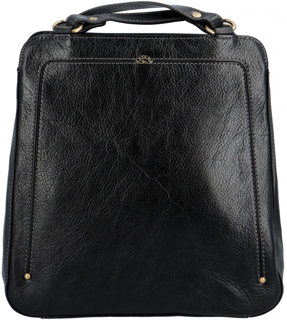 Katana Luxusní dámský kožený kabelko batoh Nice černá