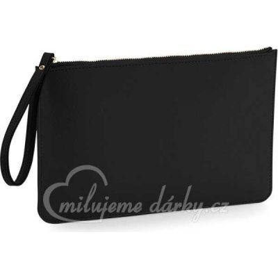 Menší plochá černá jednoduchá kabelka s poutkem do ruky – Zboží Mobilmania