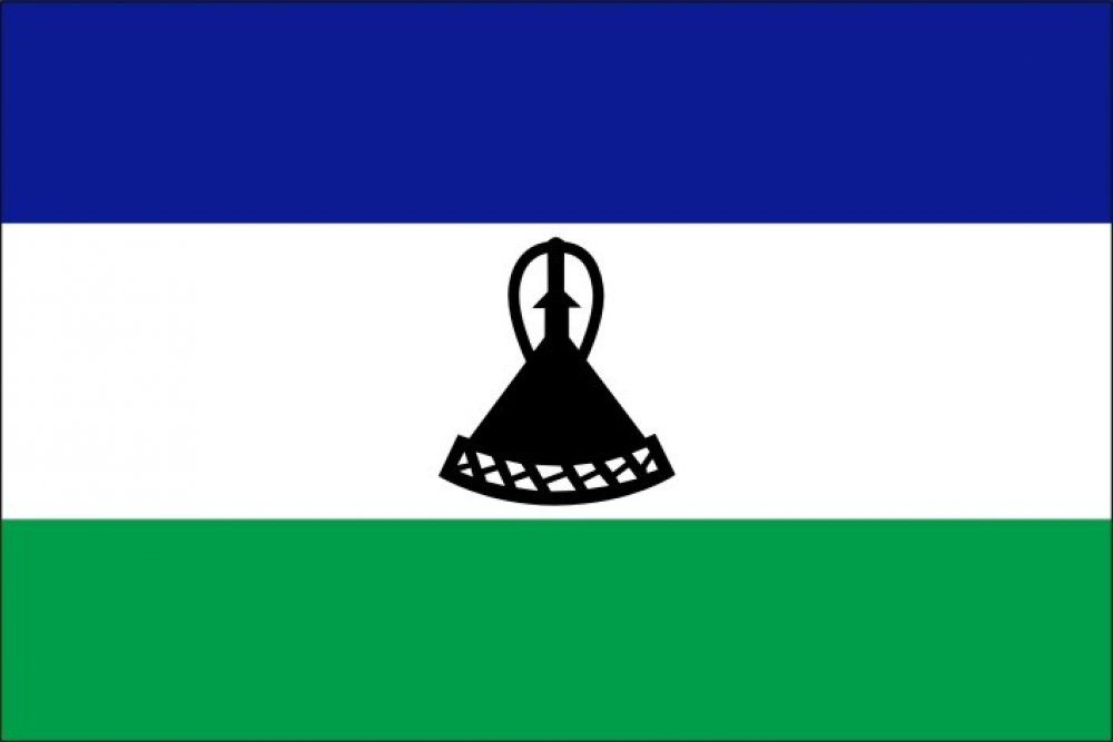 Lesotho státní vlajka – Zboží Dáma