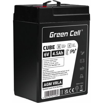 Green Cell Cube AGM VRLA IP54 6V 4,5Ah – Sleviste.cz