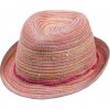 Klobouk Maximo dětský letní klobouk růžový