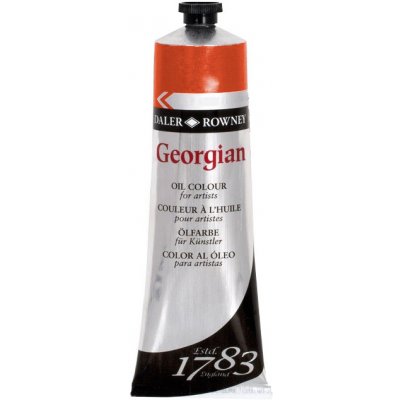 Olejová barva Daler-Rowney GEORGIAN 75 ml 628 Pyrrole orange – Hledejceny.cz