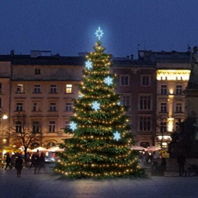 DECOLED LED světelná sada na vánoční stromy vysoké 6-8 m teplá bílá s ledově bílými dekory EFD05 – Hledejceny.cz
