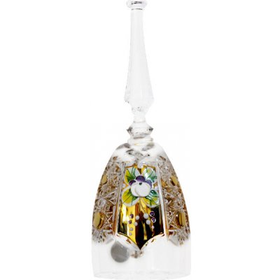 Crystal Bohemia Bohemia Crystal broušené sklo zvoneček zlacený 155mm. Brus klasik. – Hledejceny.cz