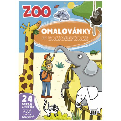 Jiri Models Omalovánky se samolepkami A4+/ Zoo – Zboží Mobilmania