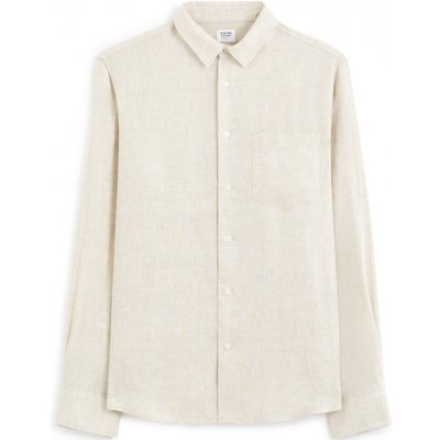 Celio pánská lněná košile Daflix béžová – Hledejceny.cz
