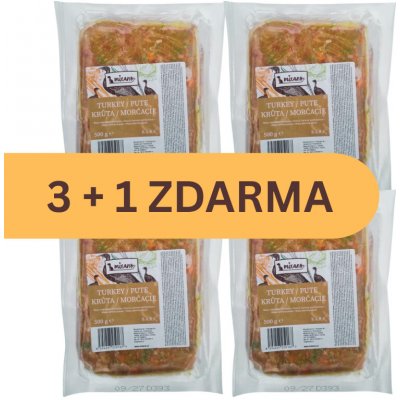 Mixáno Krůta s jemnou zeleninou 4 x 500 g – Hledejceny.cz