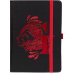 CurePink Poznámkový A5 blok Harry Potter: Griffindor Foil 14,8 x 21 cm SR72693 – Zboží Živě