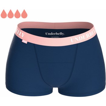 Menstruační kalhotky Underbelly BOYFRIEND modro-růžové z mikromodalu Pro velmi silnou menstruaci