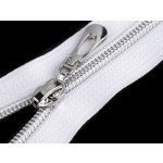 Spirálový zip No 7 délka 70 cm se stříbrnými zoubky, malé, 101 bílá – Hledejceny.cz