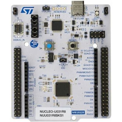STMicroelectronics Vyhodnocovací deska, ARM, MCU NUCLEO-U031R8, Mikrokontrolér, STM32, Desky STM32 Nucleo-64, – Hledejceny.cz