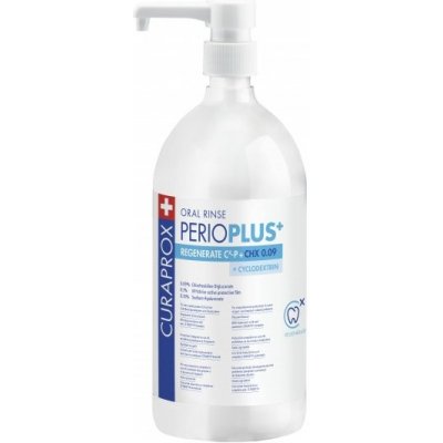 Curaprox Regenerate Plus+ Forte ústní voda 0,09% CHX 900 ml