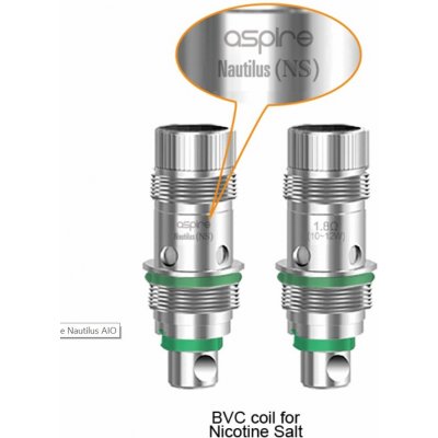 aSpire Nautilus BVC žhavící hlava nerez 1,8ohm 5ks – Zboží Mobilmania