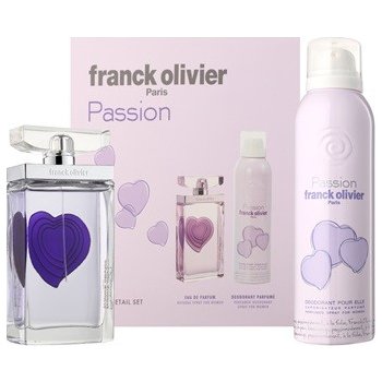 Franck Olivier Passion EDT 75 ml + deospray 200 ml dárková sada