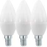 Eglo SADA 3x LED Žárovka C37 E14/6W/230V 3000K – Hledejceny.cz
