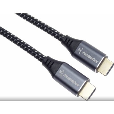 PremiumCord ULTRA HDMI 2.1 High Speed + Ethernet kabel 8K@60Hz,zlacené 5m - KPHDM21S5 – Zboží Živě