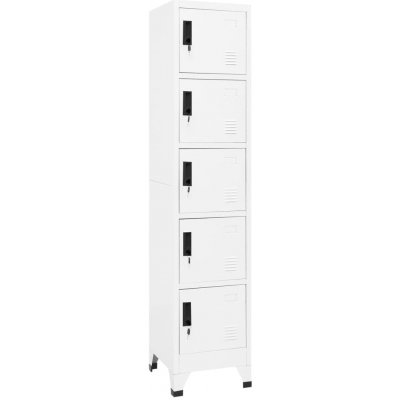 Omaxi Uzamykatelná skříň bílá 38 x 40 x 180 cm ocel 700945 – Sleviste.cz