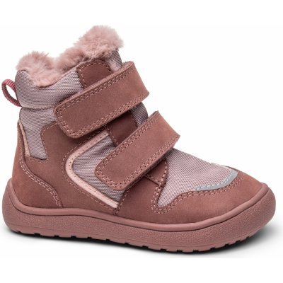 Protetika Daxi dívčí zimní barefoot s membránou old pink – Zboží Dáma