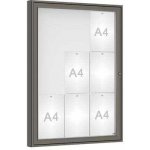 PROCITY Venkovní vitrína model 1000 9 x A4, plexi, šedá PRO | Zboží Auto