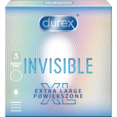 Durex Invisible XL 3 ks – Zbozi.Blesk.cz
