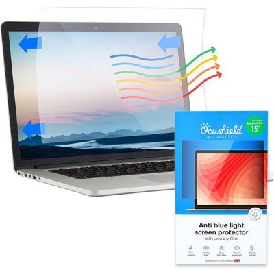 Ocushield privátní fólie s blue-light fitrem pro MacBook Pro 15" (344x223mm) OCUMACPRO15Z