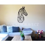 Block Engrave Dřevěná dekorace Kůň-Polygonální 67x41cm – Hledejceny.cz