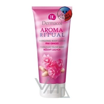 Dermacol Aroma Ritual Růžový zázvor povzbuzující tělové mléko 200 ml