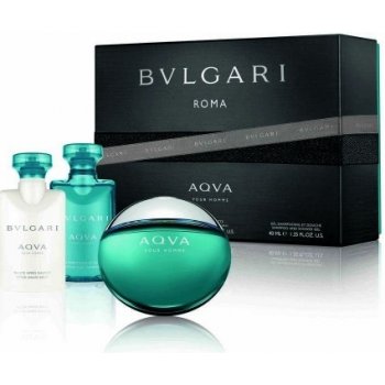 Bvlgari Aqva pour Homme EDT 50 ml + sprchový gel 40 ml + balzám po holení 40 ml dárková sada