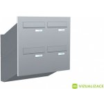Poštovní schránka D-246 - do dveřního panelu - lakovaná - RAL 9006 MAT. - STŘÍBRNÁ – Hledejceny.cz