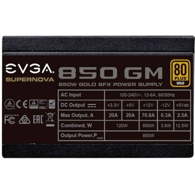 EVGA SuperNOVA 850 GM 850W 123-GM-0850-X2 – Zboží Mobilmania