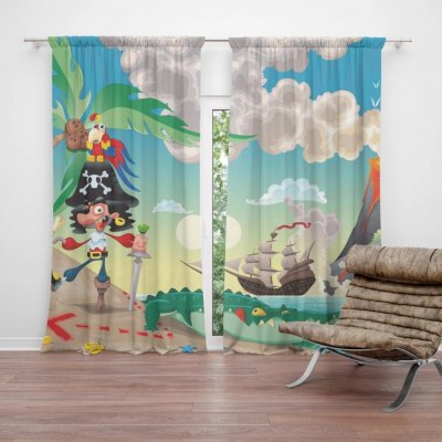 Sablio Závěs Pirát: 2ks 140x250cm – Hledejceny.cz