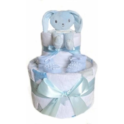 Brumlík plenkový dort dvoupatrový Modrý králíček hvězdička – Hledejceny.cz