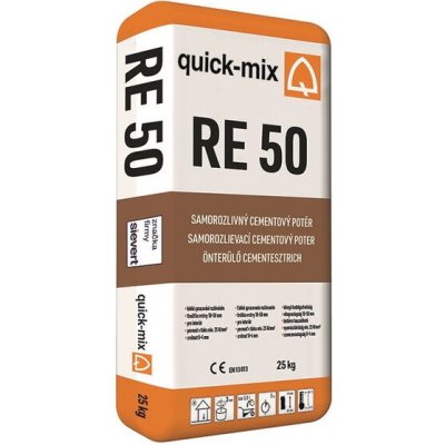 Quick-mix RE 50 CT C25 F4 Potěr cementový samorozlivný šedý 25 kg – Zboží Mobilmania