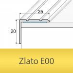 Profil Team Schodová hrana javor E25 25x20 mm 1,2 m – HobbyKompas.cz
